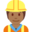 construction worker, medium-dark skin tone